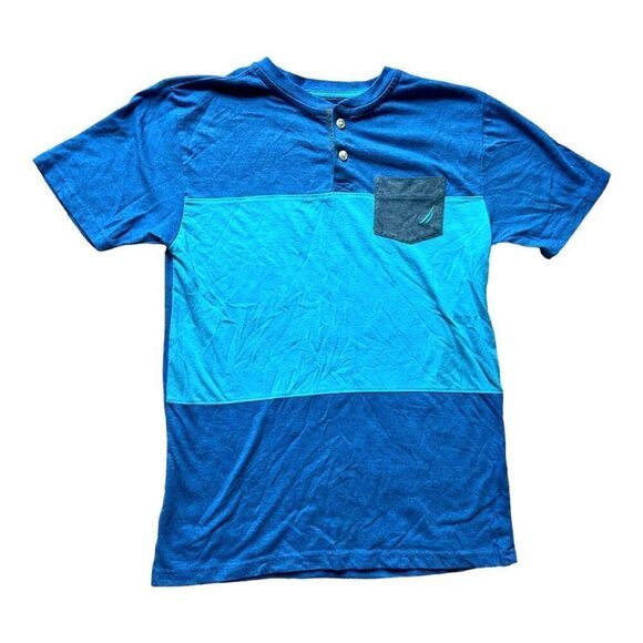 Nautica Other - Youth Boys Nautica Color Block Pocket Everyday Tee Shirt - Sz L 14/16